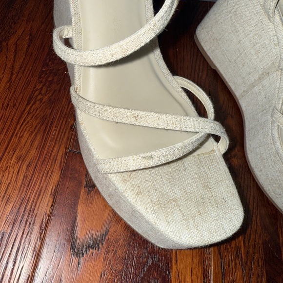 Women's Ronnie Strappy Platform Wedge Heels with Memory Foam Insole. Size 7.5 - Picture 7 of 11